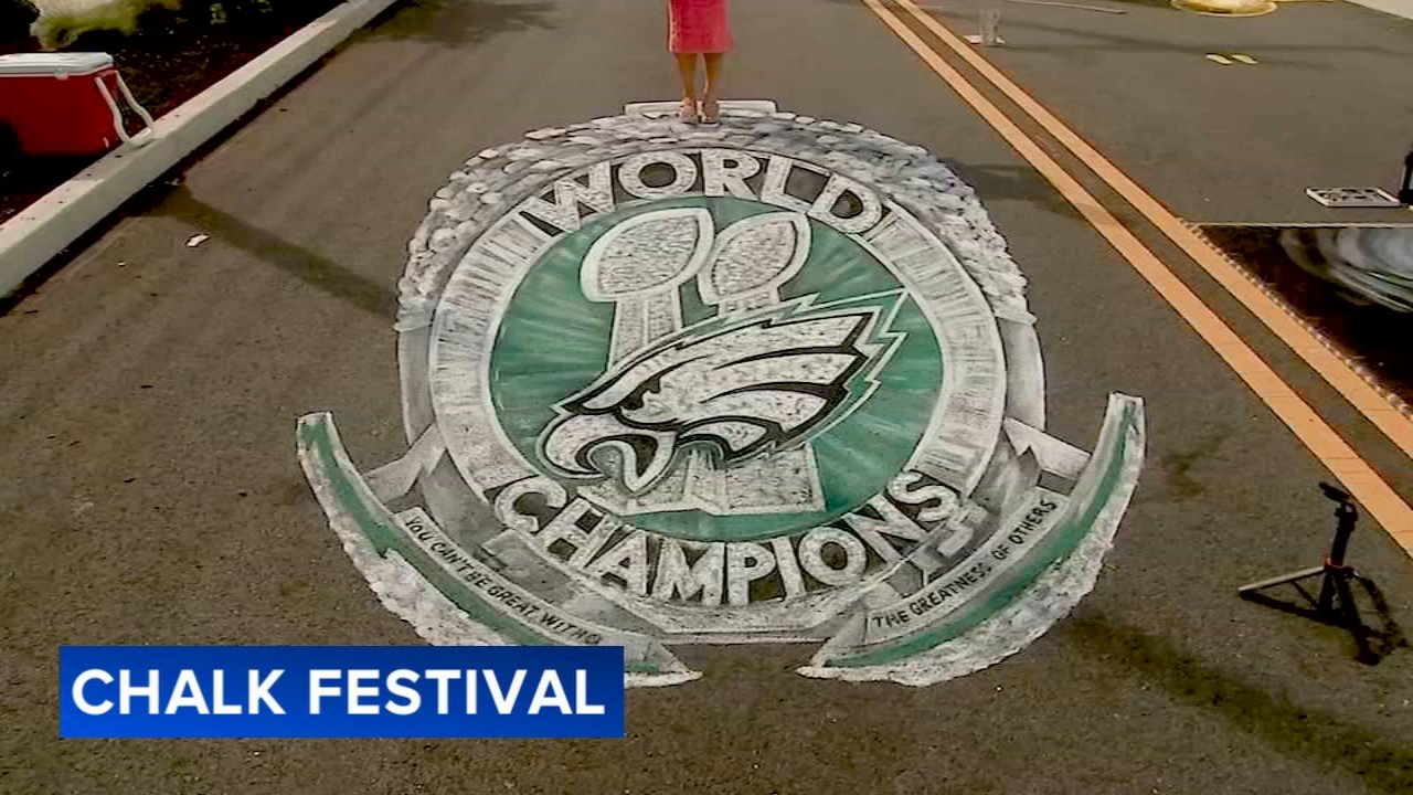 Artists transform pavement into vibrant gallery