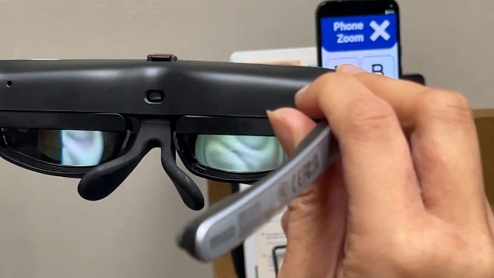 Electronic glasses helping people living with low vision
