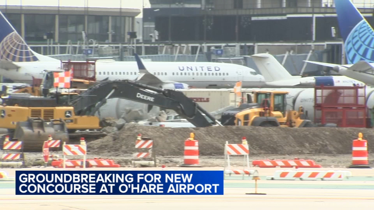 Chicago mayor, officials break ground on new O'Hare concourse