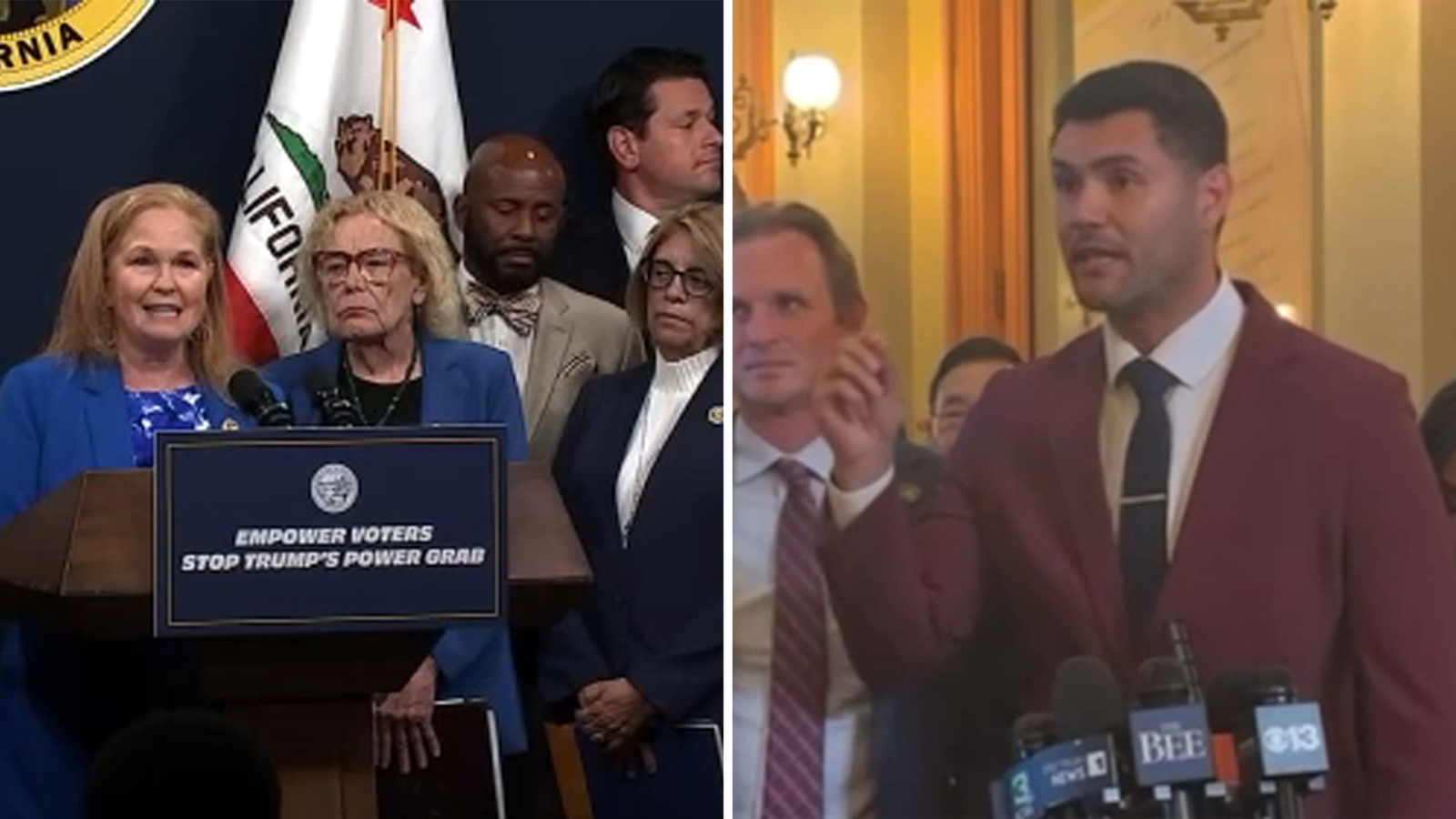 Republicans and Democrats speak on redistricting congressional state maps