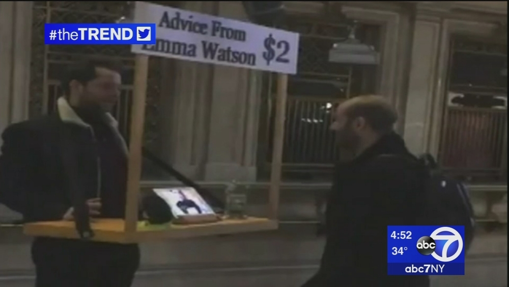 The Trend: Emma Watson offers advice at Grand Central