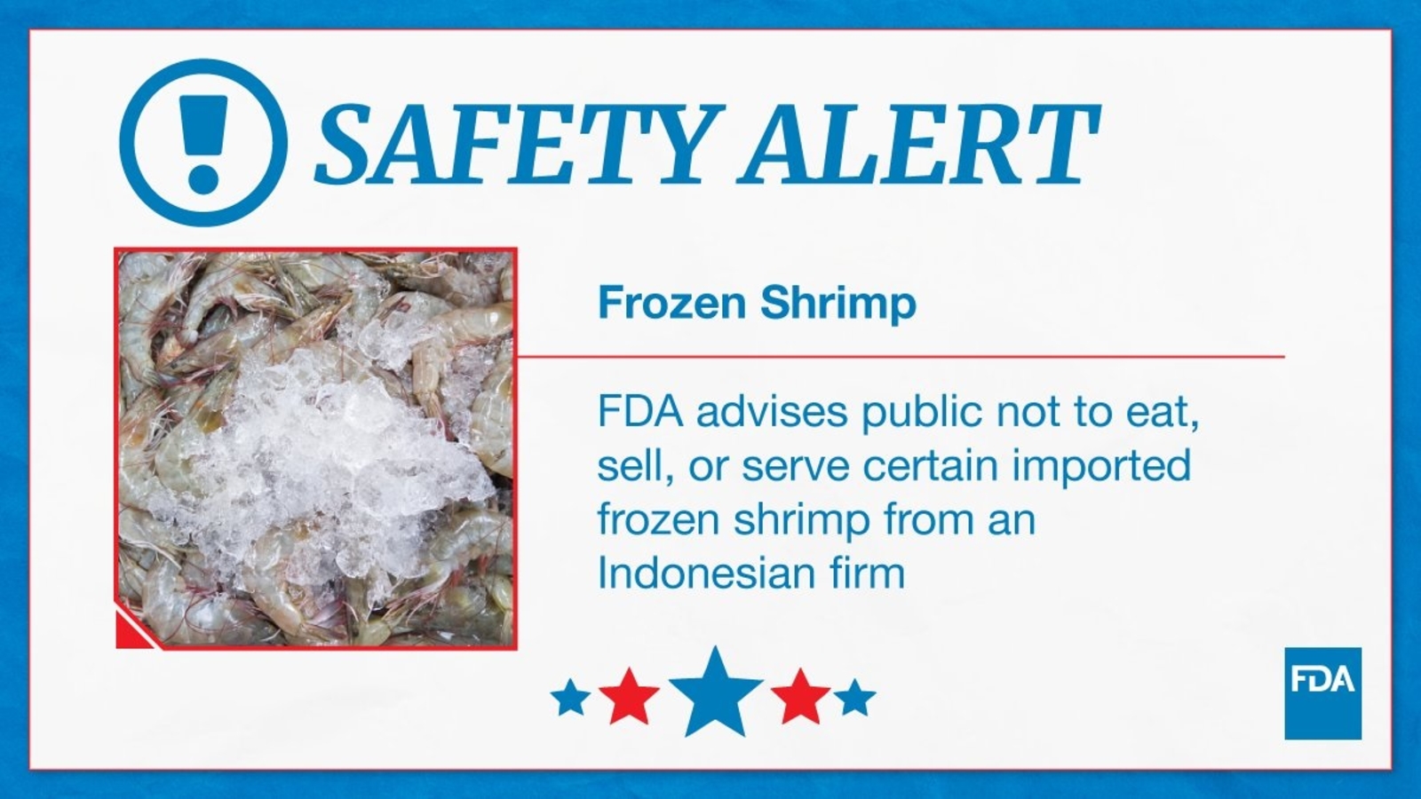 FDA investigating possibly radioactive shrimp sold at Walmart, warns public not to eat