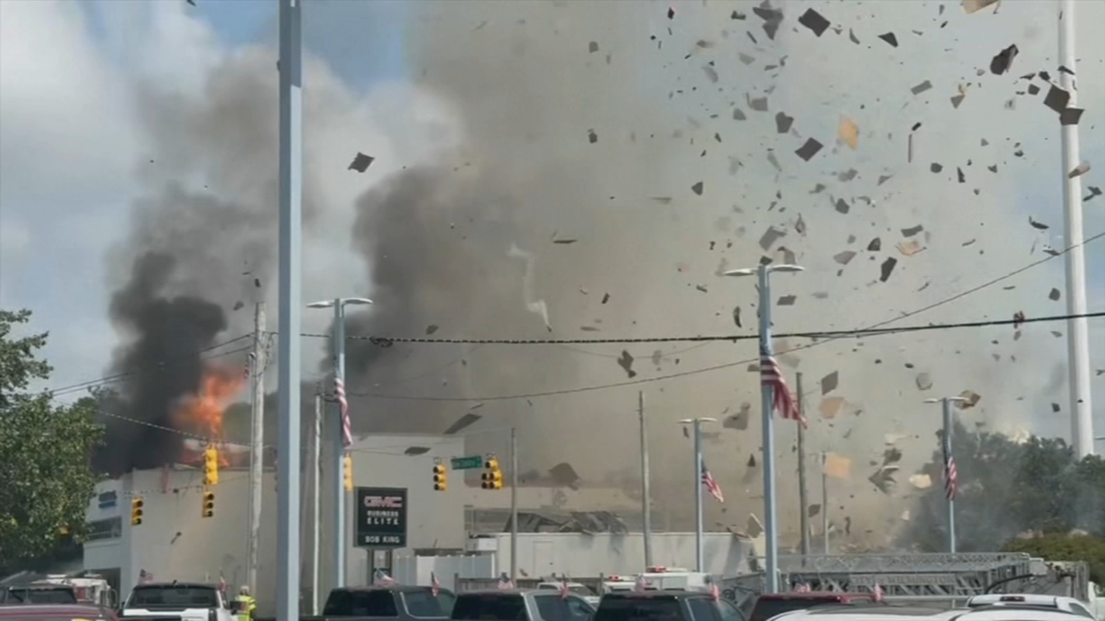 Wilmington building explosion leaves 3 firefighters injured