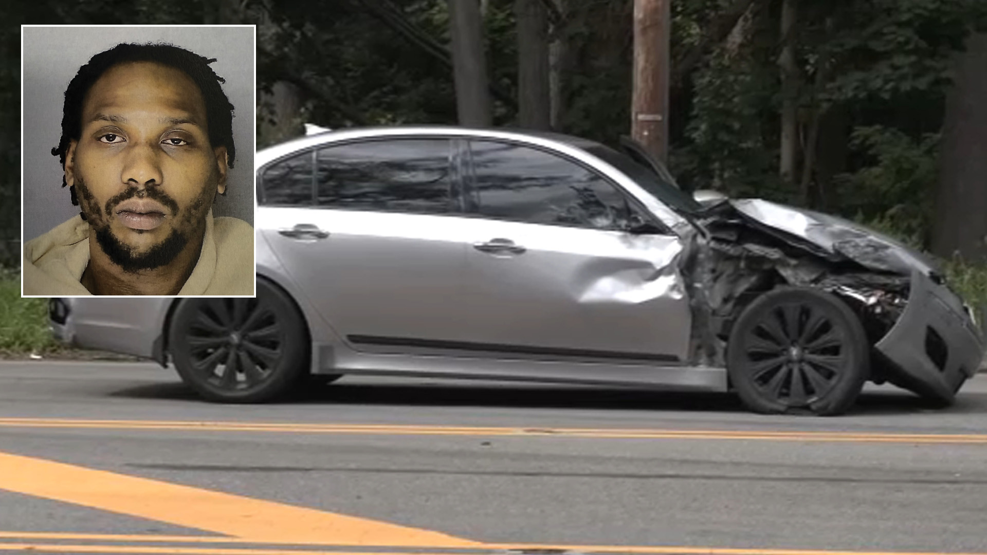 Escaped suspect arrested after police chase ends in crash