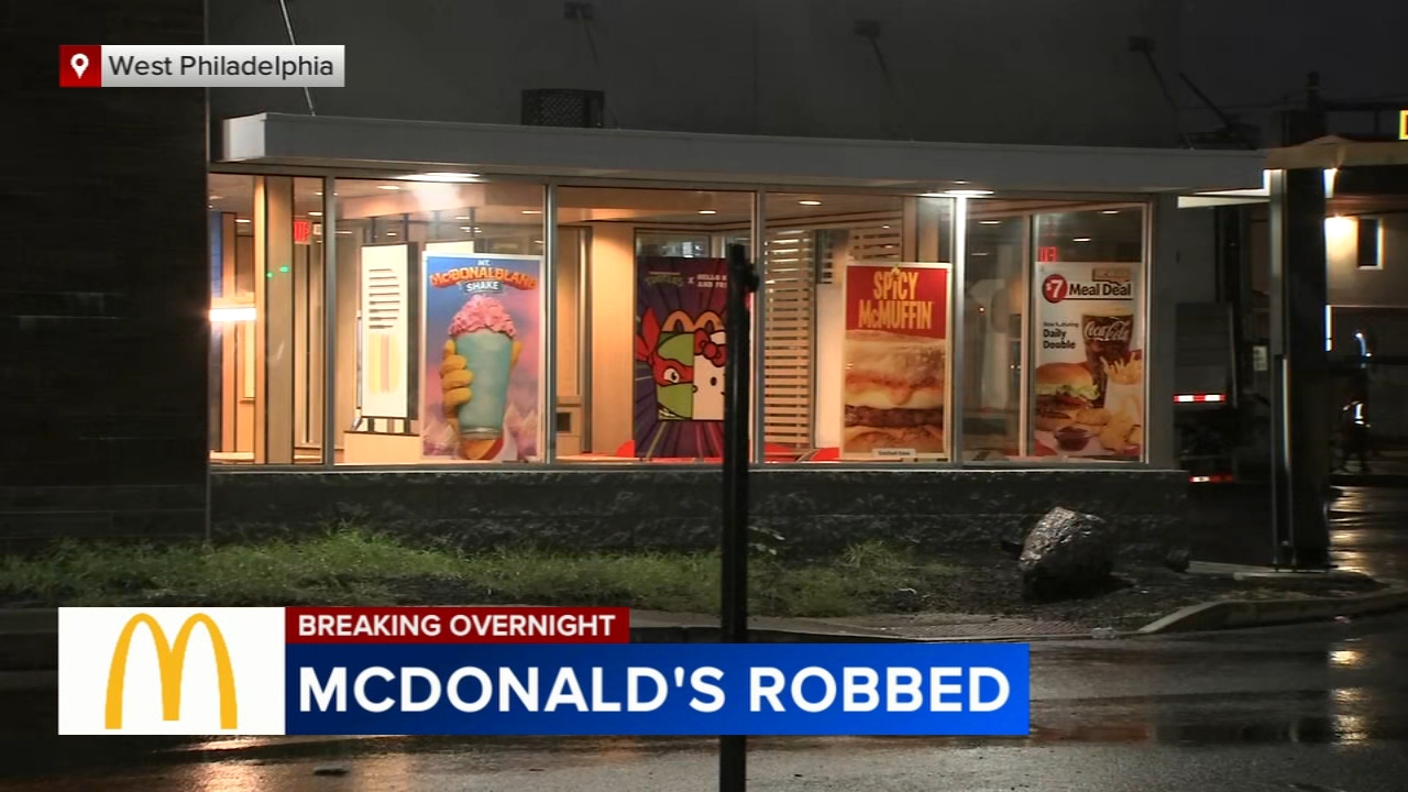 Armed robbers steal $5K in cash from McDonald's in West Philadelphia