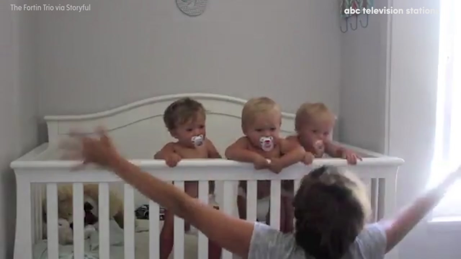 Watch these adorable triplets dance with their mom ABC7 Los Angeles