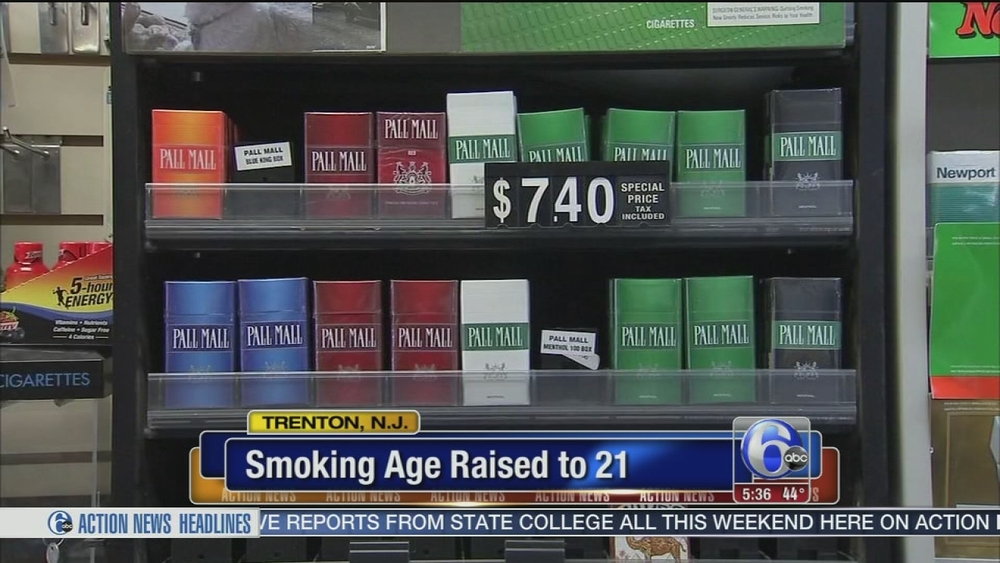 Trenton raises age to buy tobacco products to 21