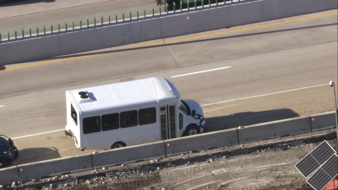 Chopper 7 over I-80 crash involving semi, bus in south suburbs