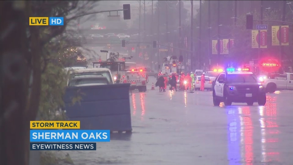 55-year-old man dies after power line falls in Sherman Oaks