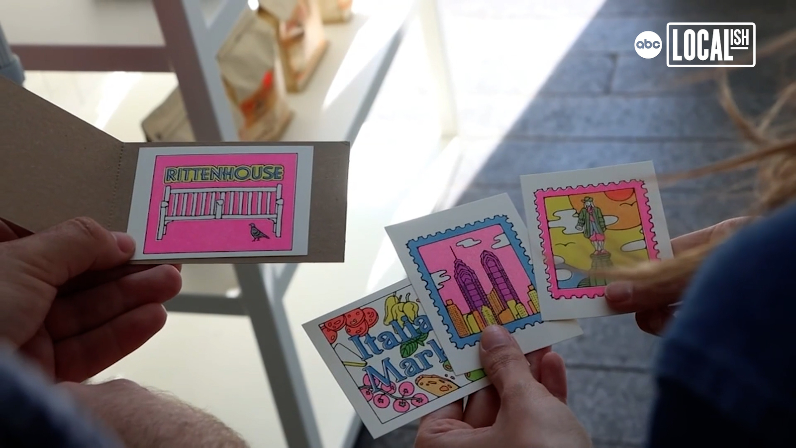 Philly artist shares her work across the city with mini print machine