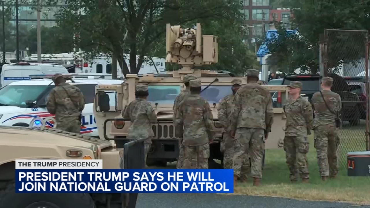 Trump says he will go out to patrol DC