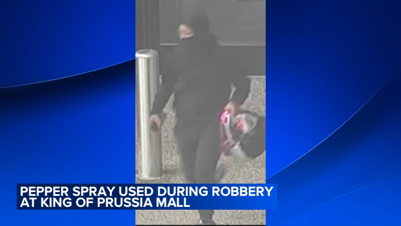 Worker hit with spray during robbery at Diesel store in King of Prussia Mall