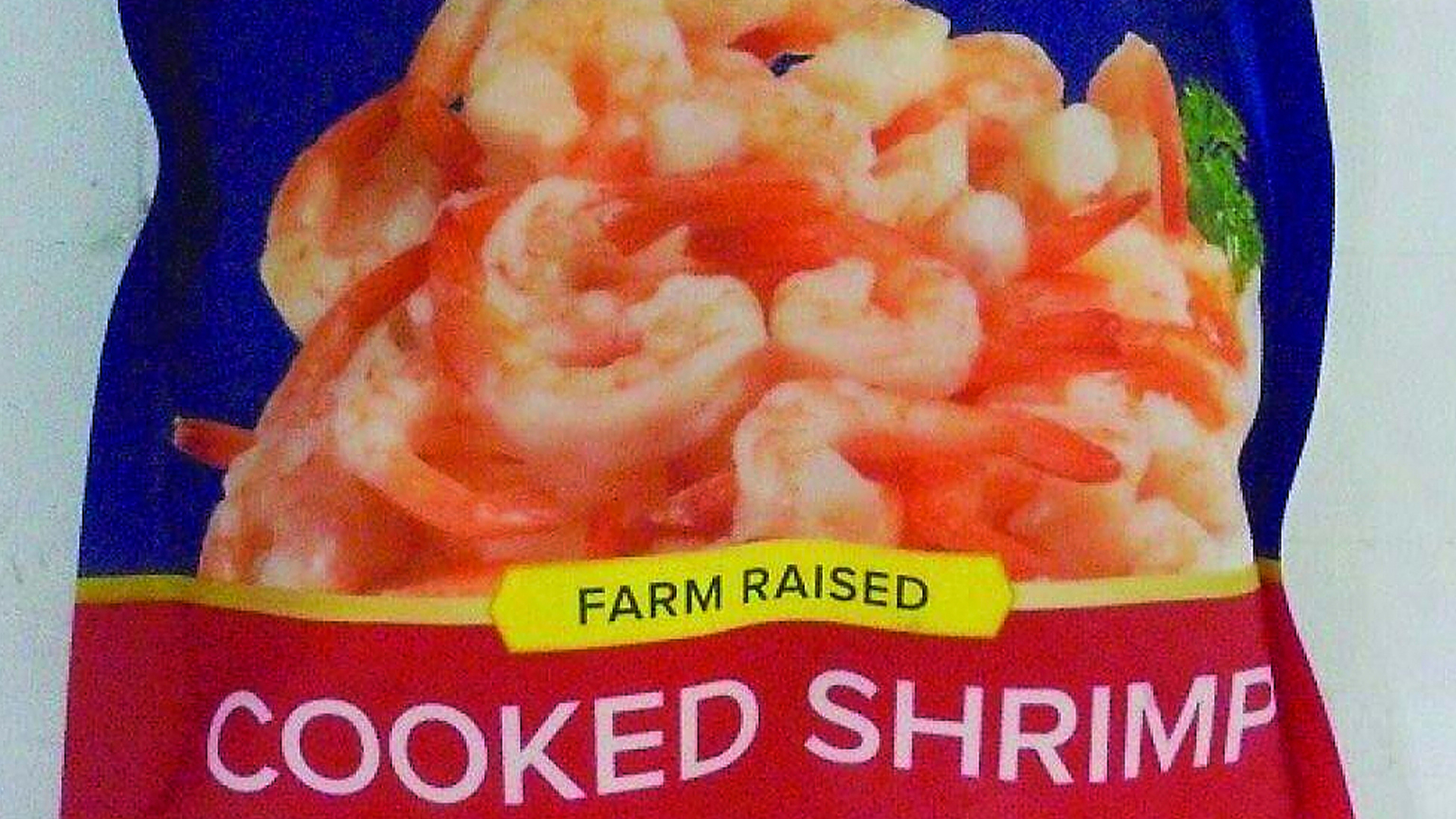 In this undated photo provided by the U.S. Food and Drug Association, a package of frozen shrimp potentially affected by radioactive contamination is seen.