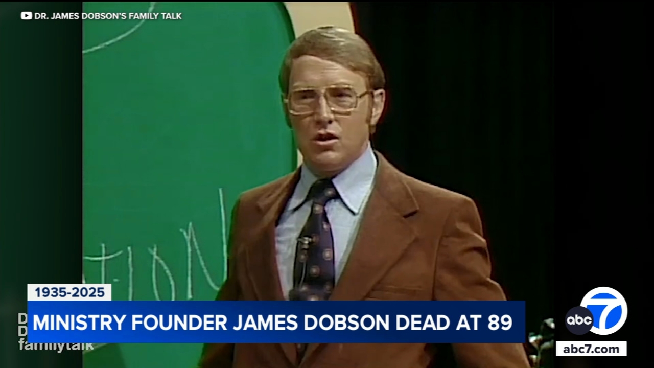 James Dobson death: Founder of conservative Christian group Focus on the  Family, dies age 89 - ABC7 Los Angeles, image size:1280x720