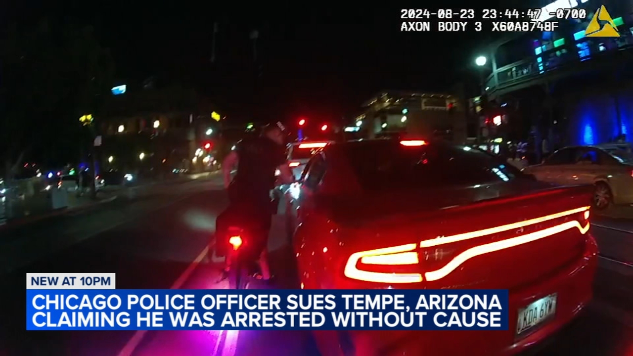 Chicago police officer sues Arizona city over arrest