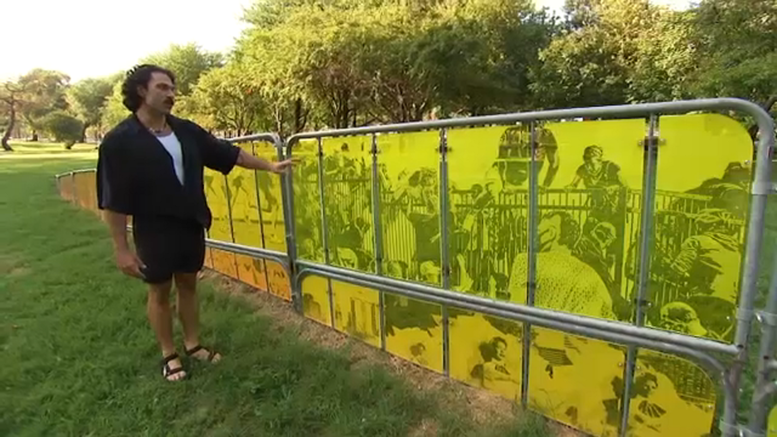 Winning work of Art on the Parkway, 'Bar None,' on view through October 26 in Maja Park