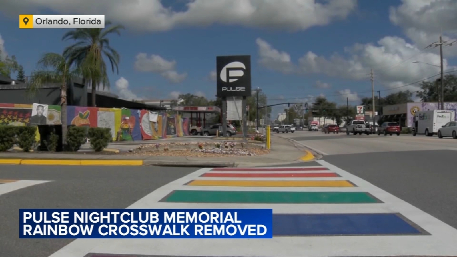 Officials denounce removal of rainbow crosswalk near site of Pulse ...