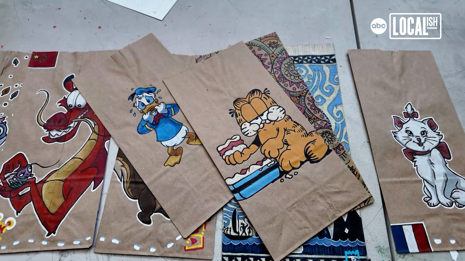 'Art saved my life': Man transforms from disillusioned insurance man to delighted snack bag dad