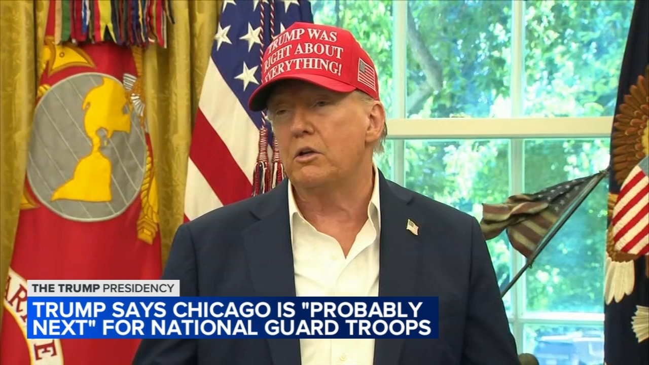 Trump says Chicago is 'probably next' for National Guard troops