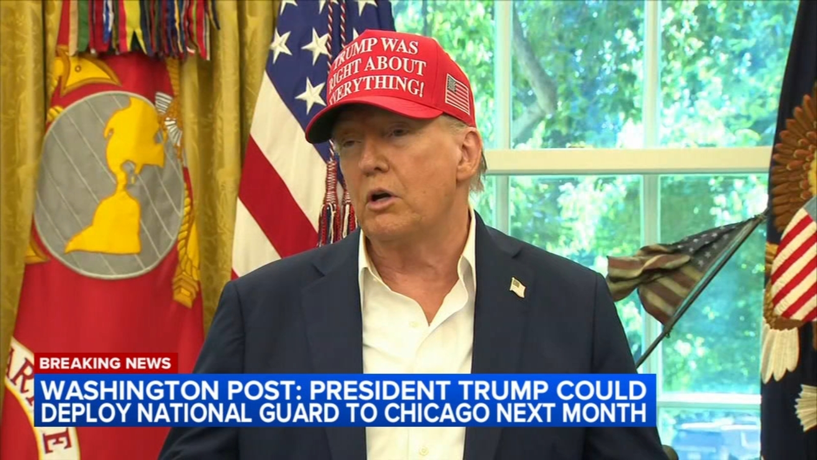 Illinois leaders speak out on Washington Post report President Donald Trump preparing to deploy National Guard troops to Chicago