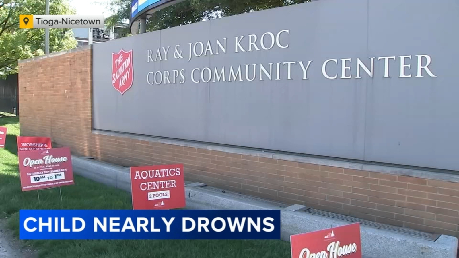 Child in critical condition after nearly drowning in Tioga-Nicetown pool