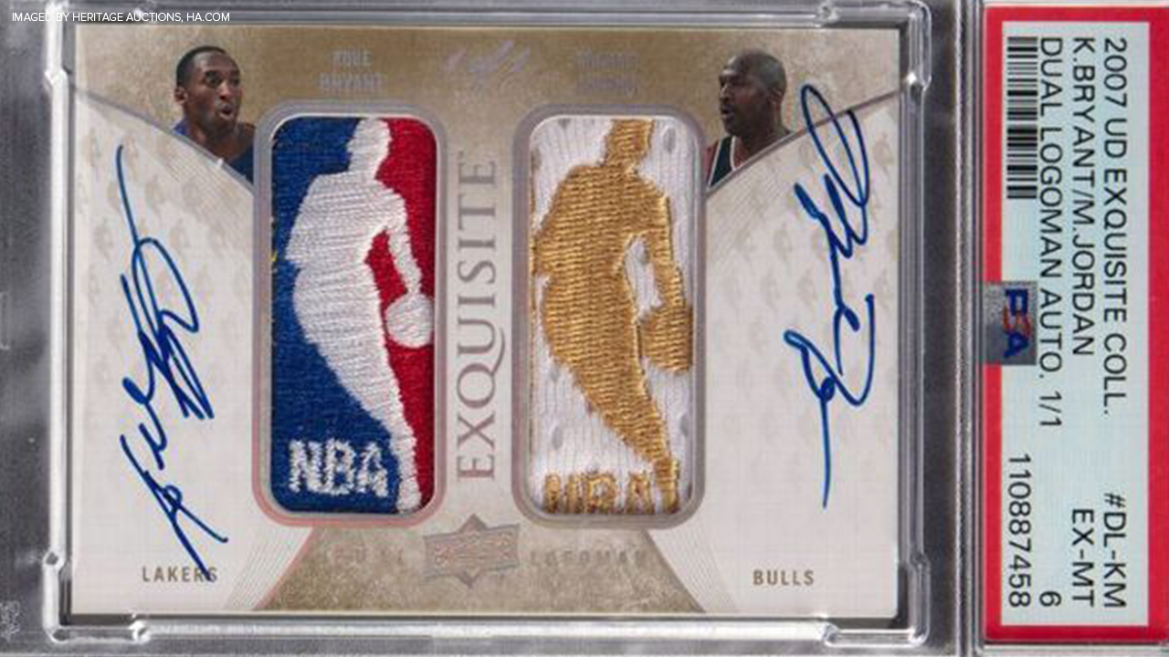 Michael Jordan-Kobe Bryant sports card sells for record $12.9