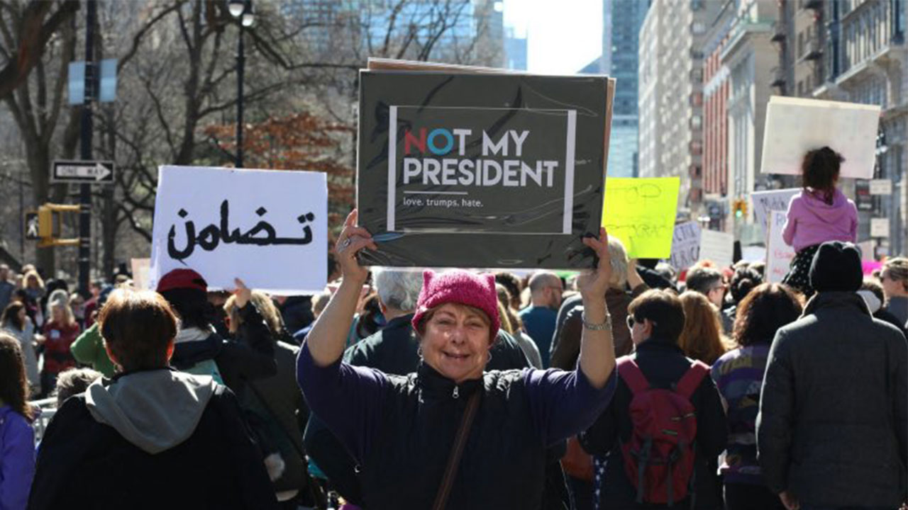 Anti-Trump rallies held as part of 'Not My Presidents Day' demonstration