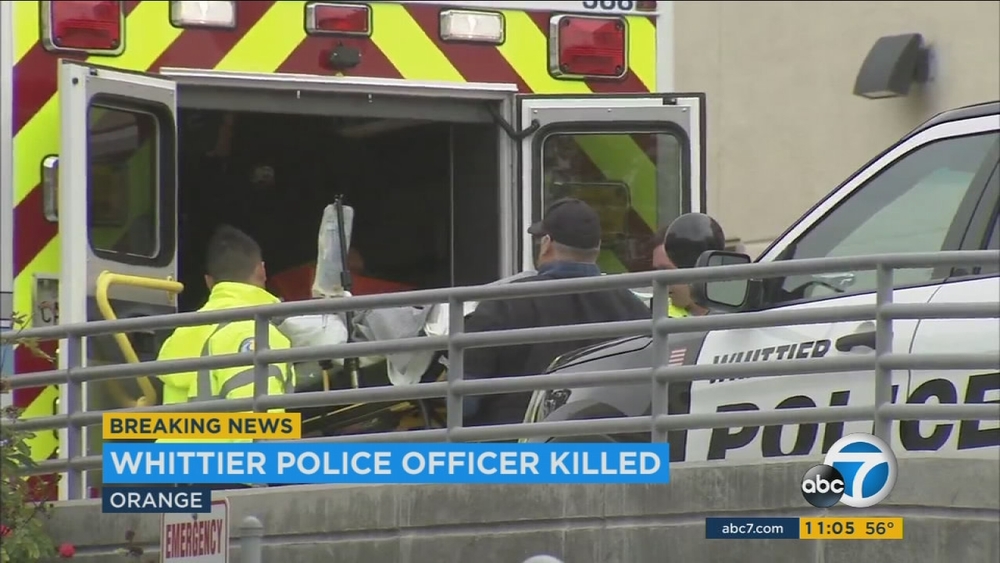 Whittier police officer killed; 2nd officer, suspect injured