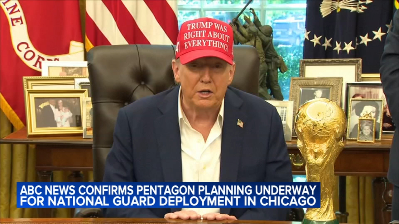 Official confirms Trump planning National Guard deployment in Chicago