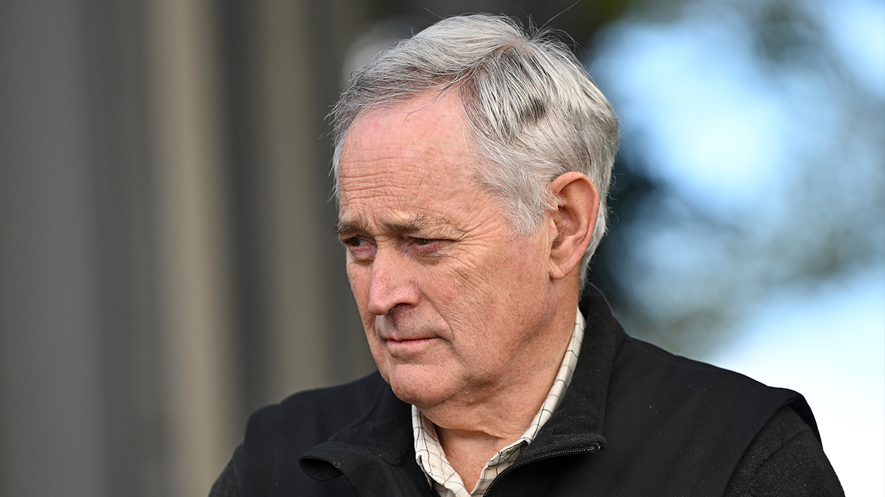 Ian Wilkinson departs walks from the Latrobe Valley Magistrates Court in Morwell, Australia, Wednesday, June 4, 2025.