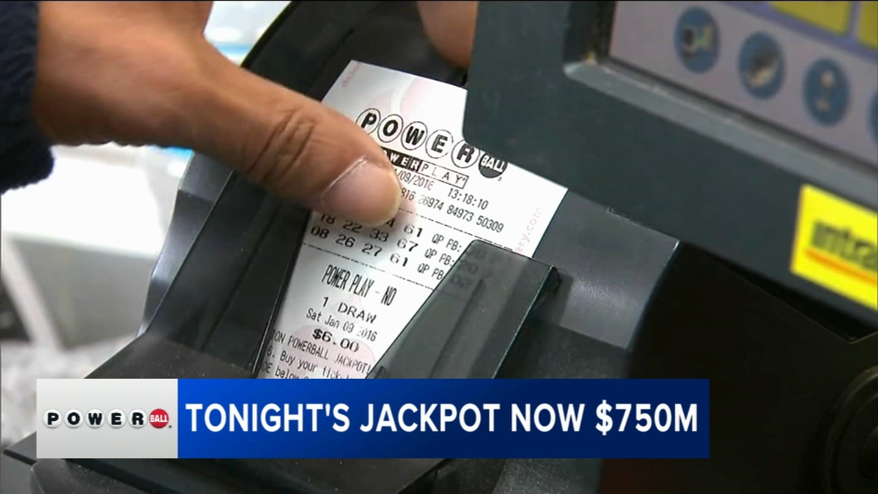 Powerball jackpot climbs to estimated $750M for Monday drawing
