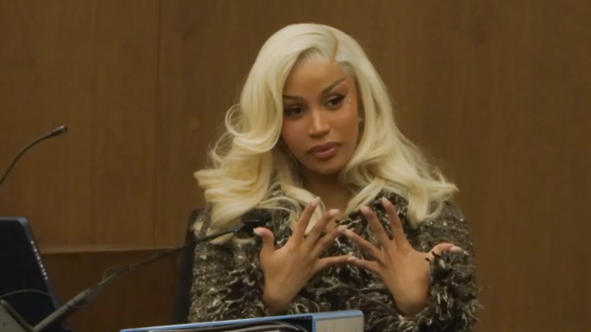 Cardi B in court: Rapper Belcalis Almanzar takes the stand in assault  lawsuit case involving security guard Emani Ellis - ABC7 Chicago