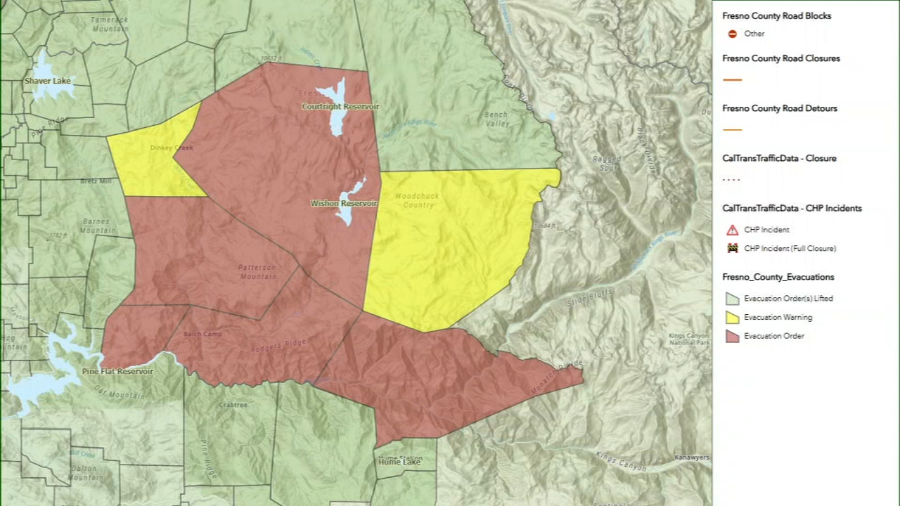 Evacuation orders issued as Garnet Fire in Fresno County explodes in size