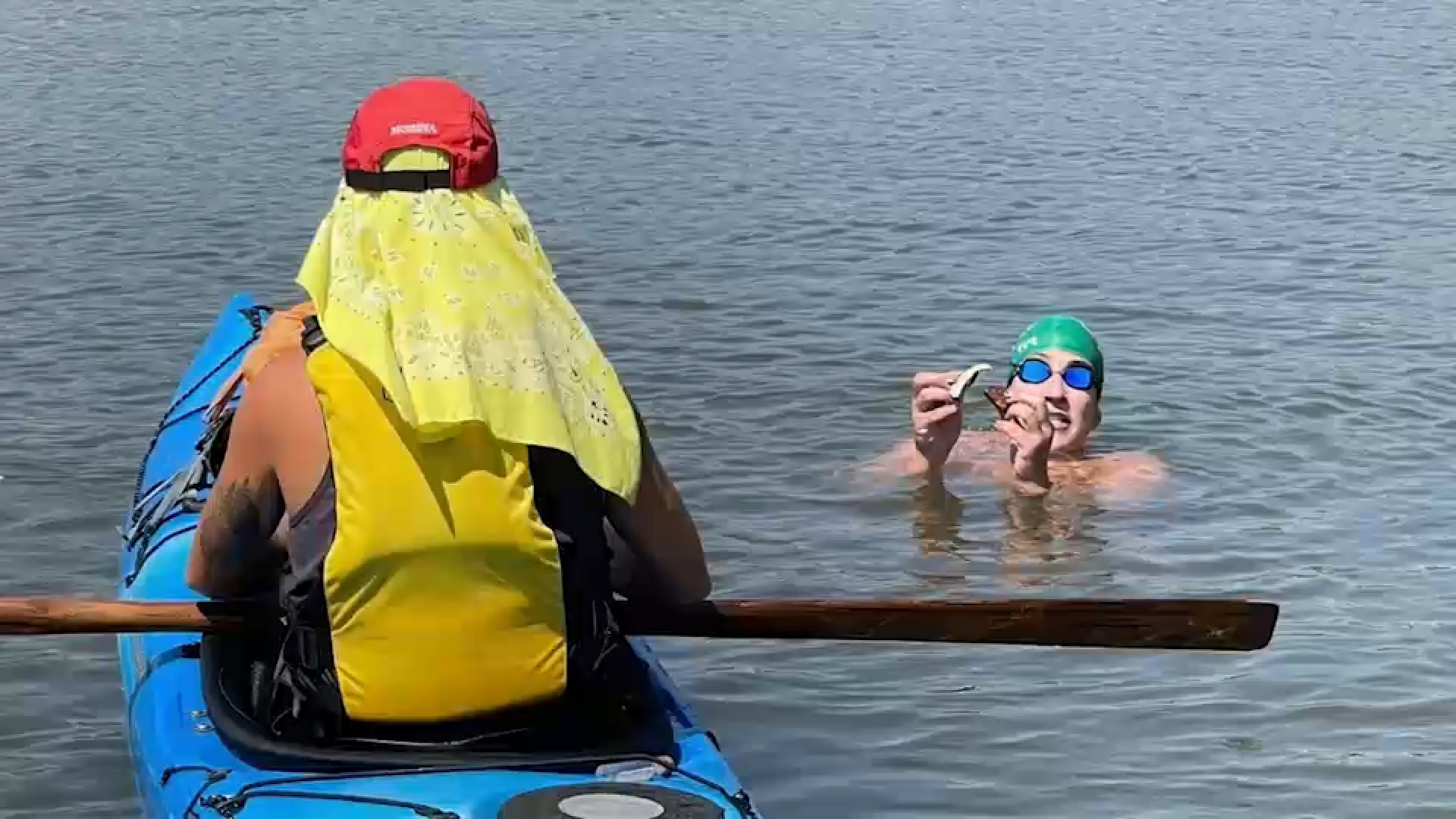 Woman looks to become 1st New Yorker to complete triple crown of open water swimming