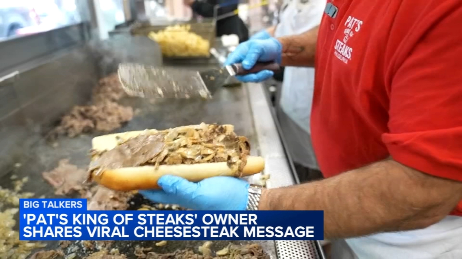 Chopped cheesesteak debate: Pat's King of Steaks owner shares viral ...