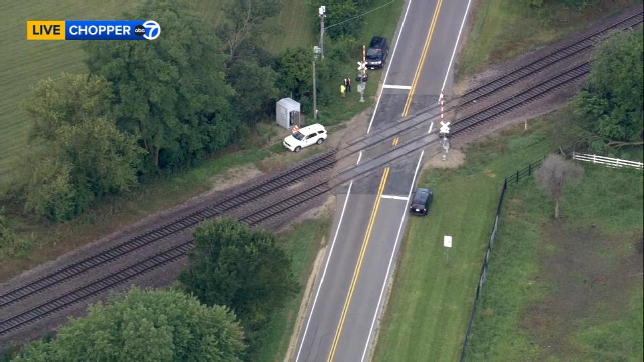 
Man injured after train hits vehicle in Harvard