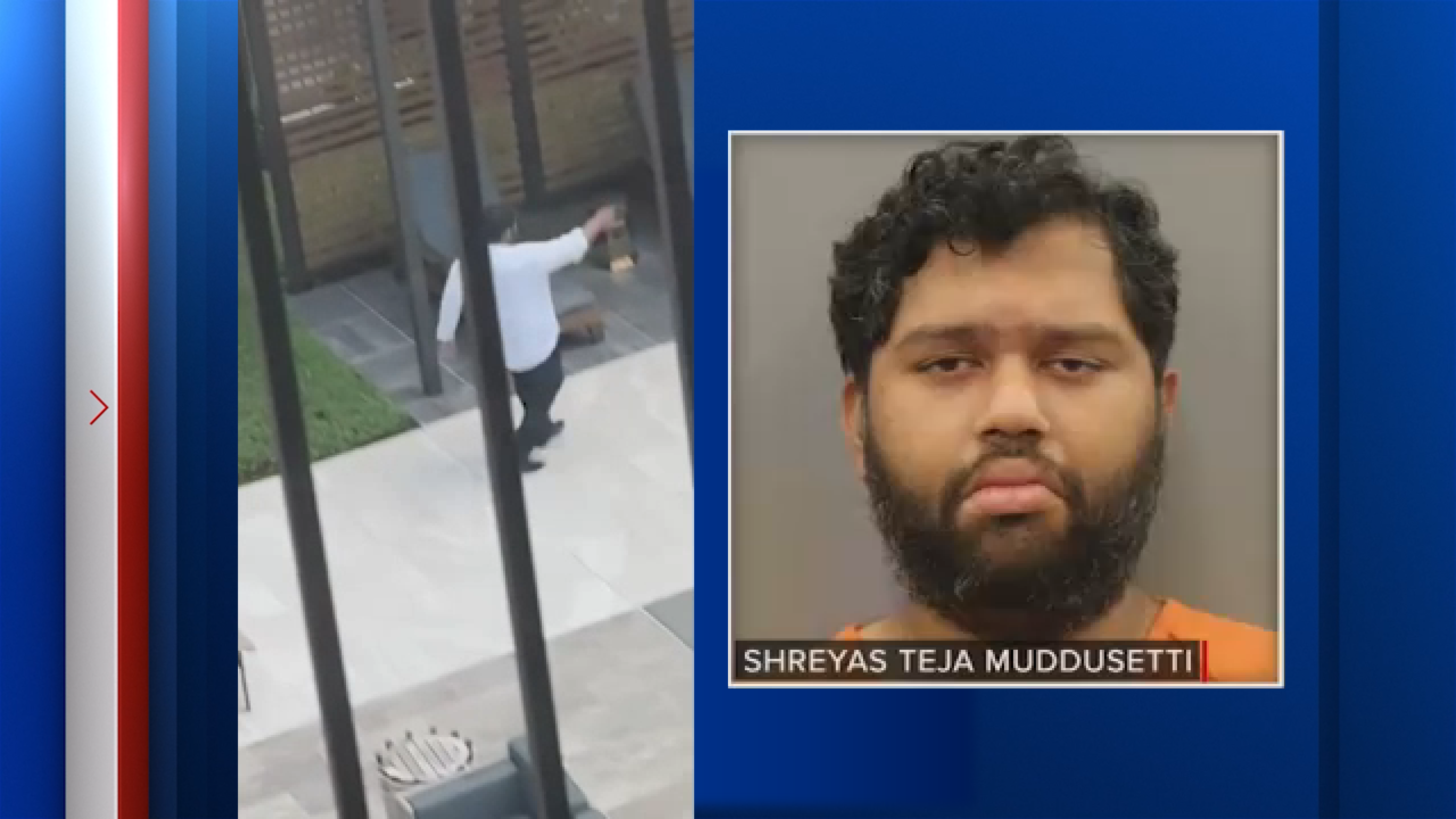 Man arrested caught on video firing gun and stumbling at Houston apartment complex