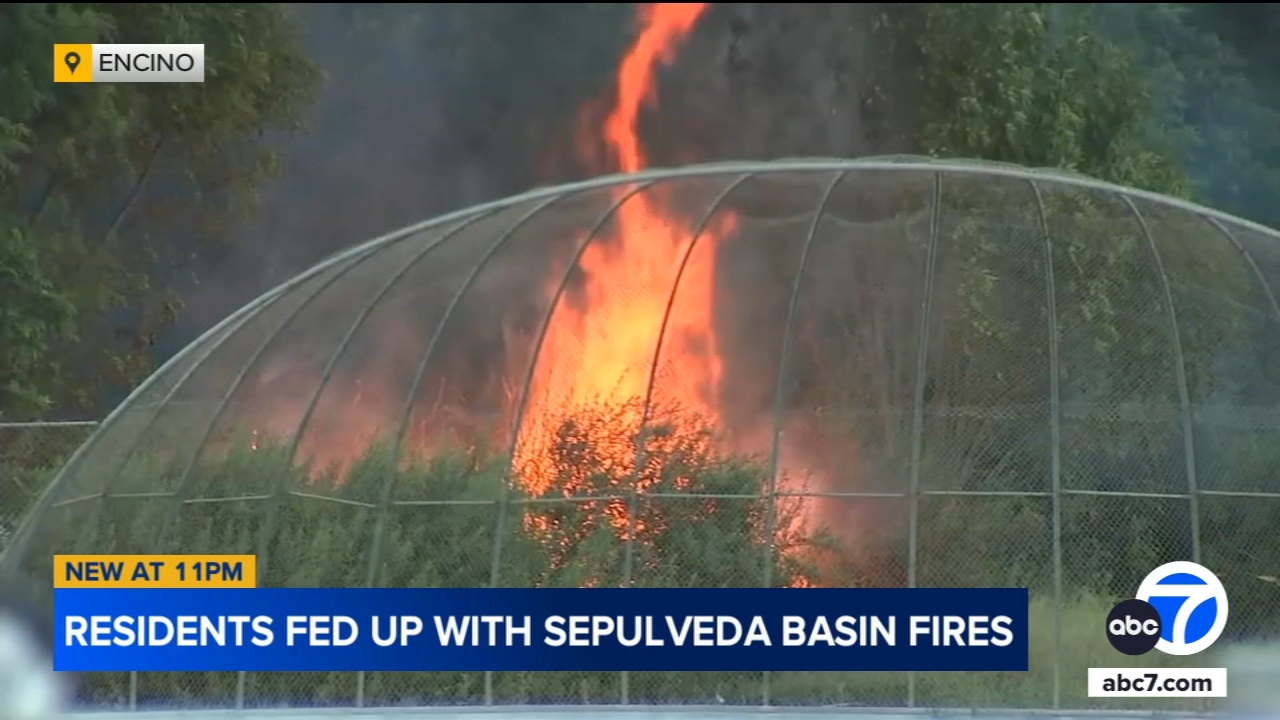 Residents fed up with fires in Sepulveda Basin