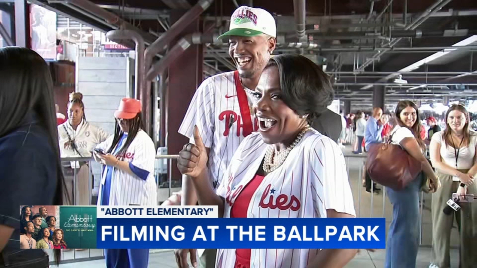 Abbott Elementary Films Season 5 Episode at Phillies Game in Philadelphia