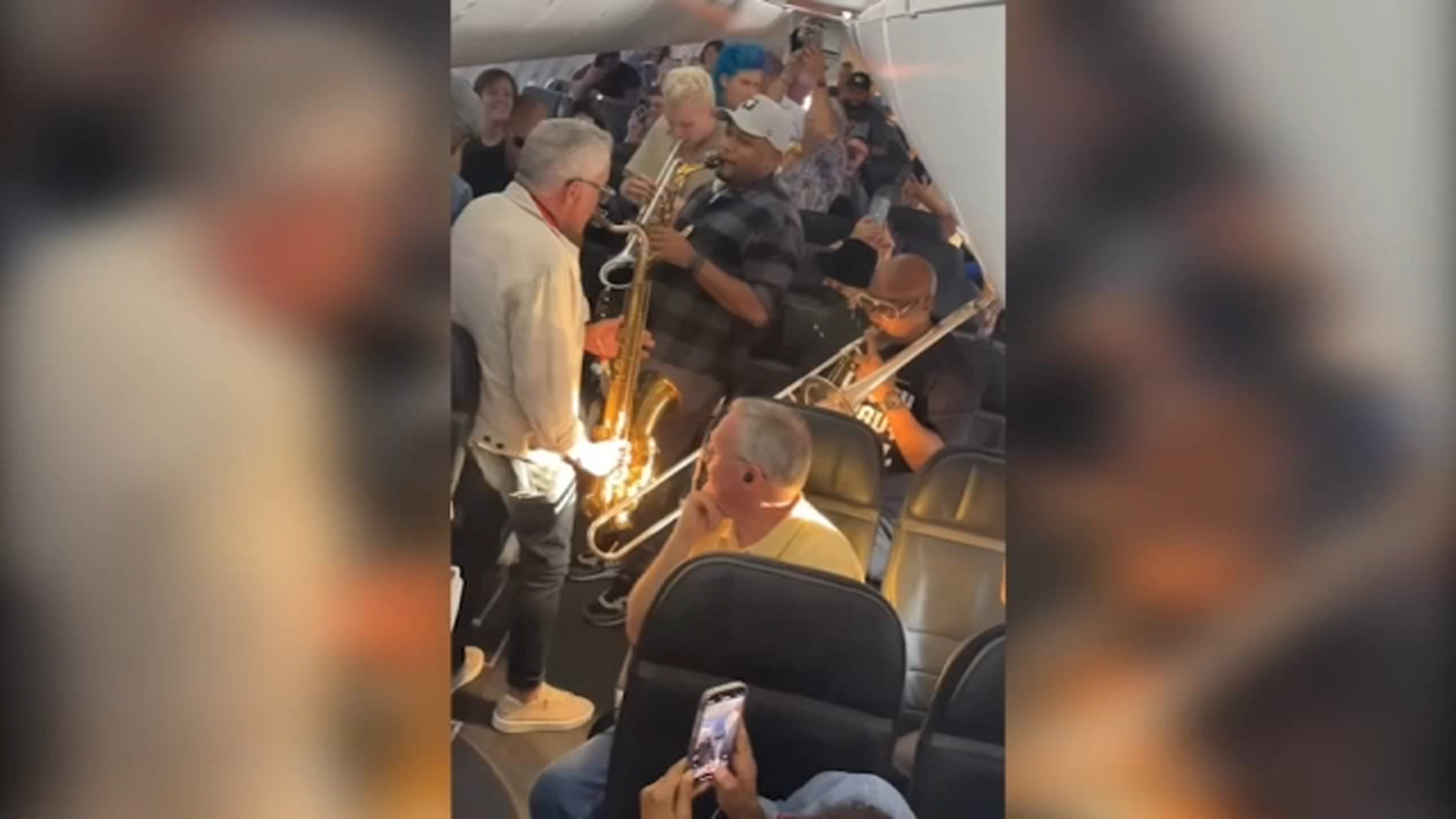 Triangle Musician Marcus Anderson Goes Viral After Impromptu Plane Performance