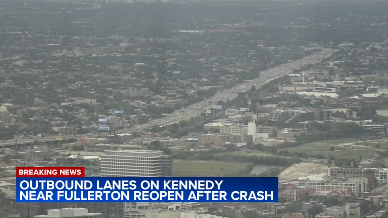 Outbound lanes of Kennedy Expy. reopen after crash on NW Side, ISP says
