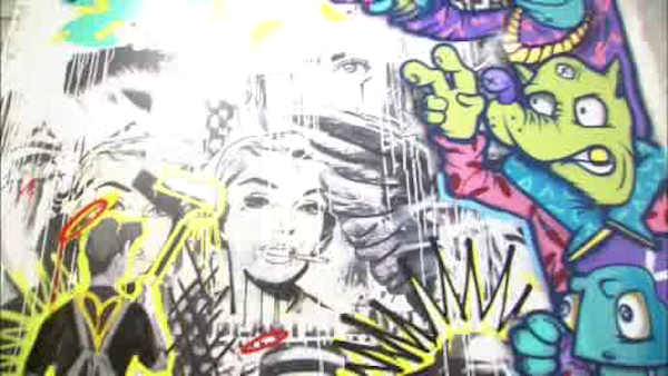 Street artists turn floor of World Trade Center into masterpiece