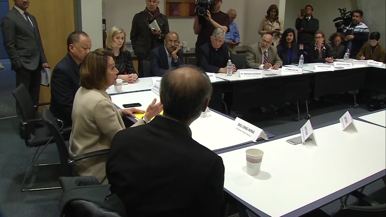 Nancy Pelosi meets with immigration advocates in San Francisco