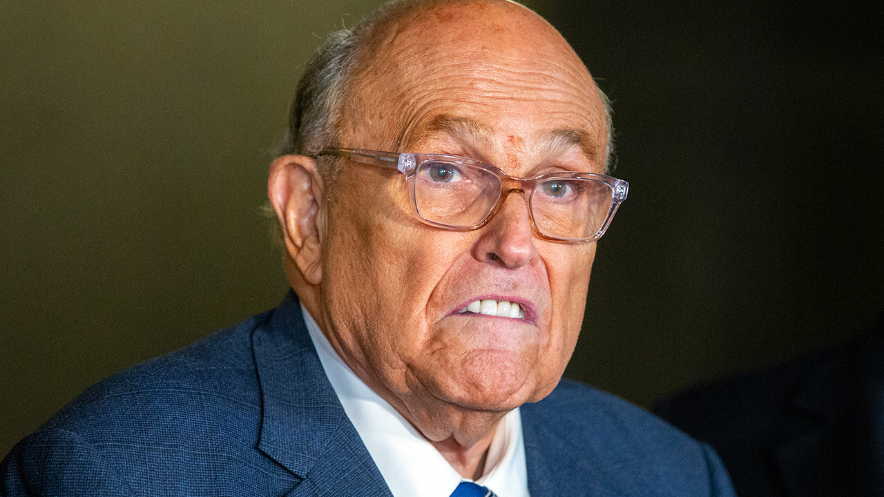 FILE - Rudy Giuliani speaks to the media outside Manhattan federal court in New York, Jan. 3, 2025. (AP Photo/Ted Shaffrey, file)