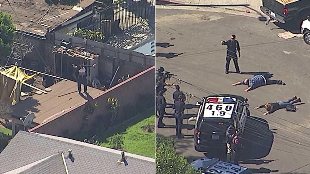 3 car theft suspects in custody after Pacoima chase