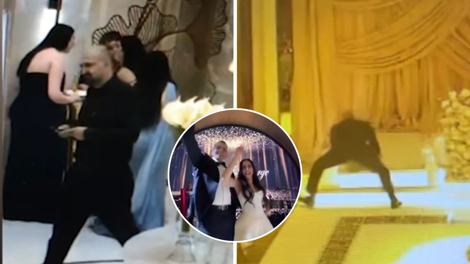 Wedding crasher caught on camera stealing thousands of dollars in gifts from California couple