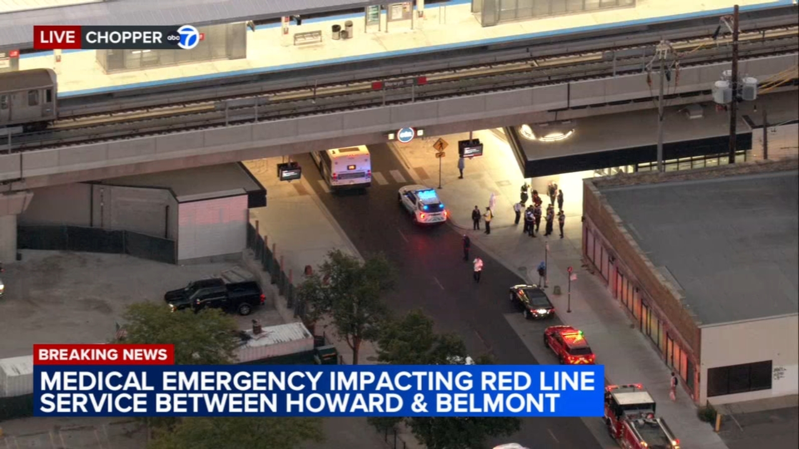 Howard Red Line Chicago CTA Red Line service resumes between Howard, Belmont - ABC7 Chicago