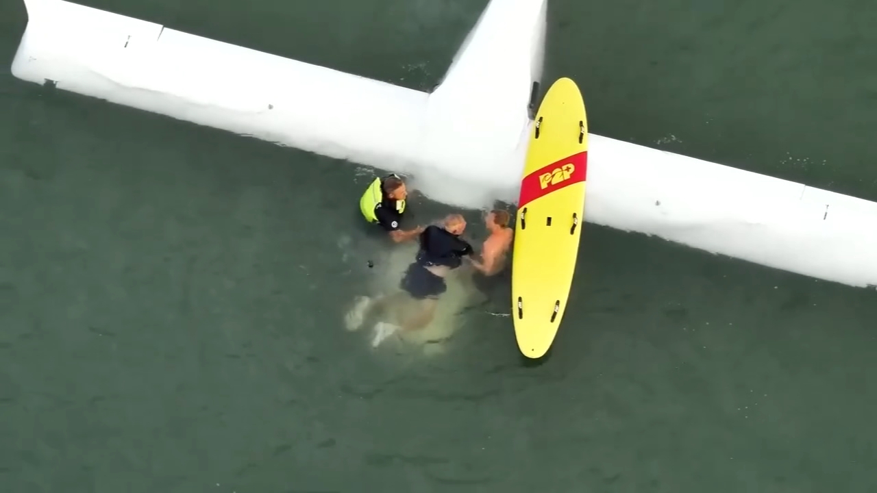 Pilot rescued after emergency landing off Oak island: NEW VIDEO