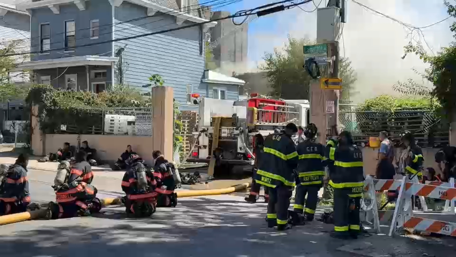 Cleanup underway after Yonkers fire creates hazmat situation, leading to train service disruptions