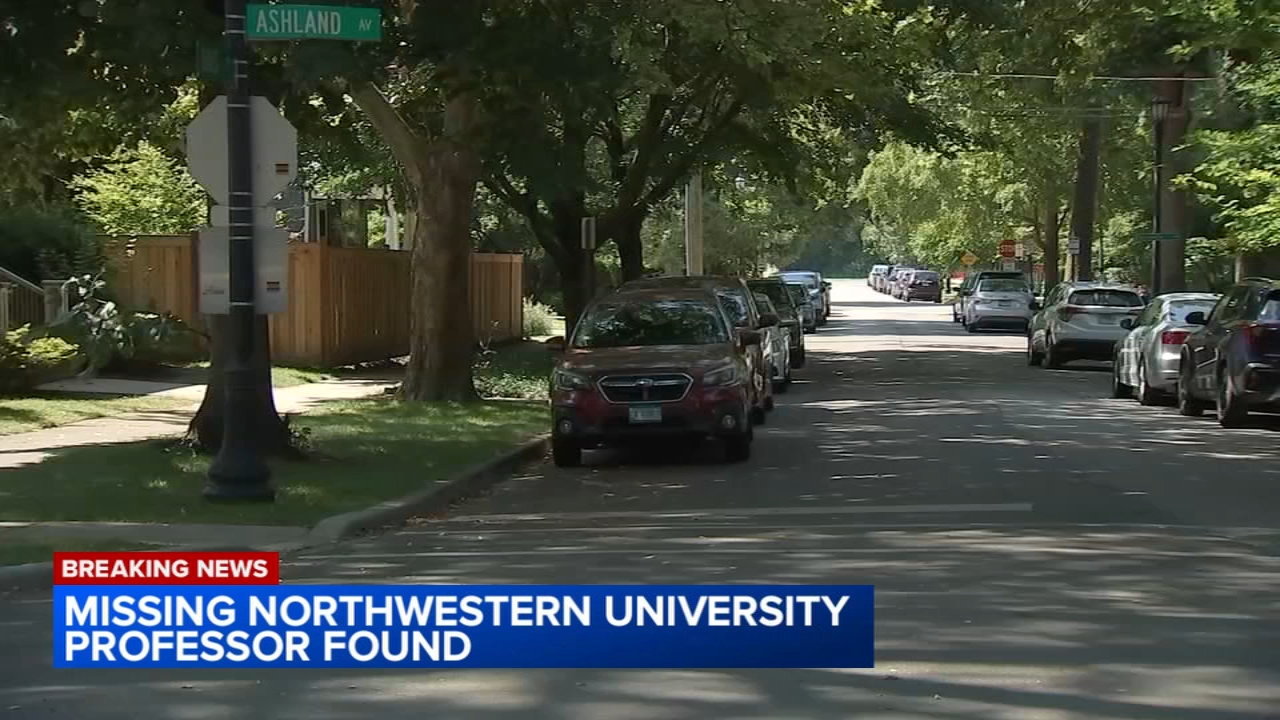 Northwestern professor found, police say